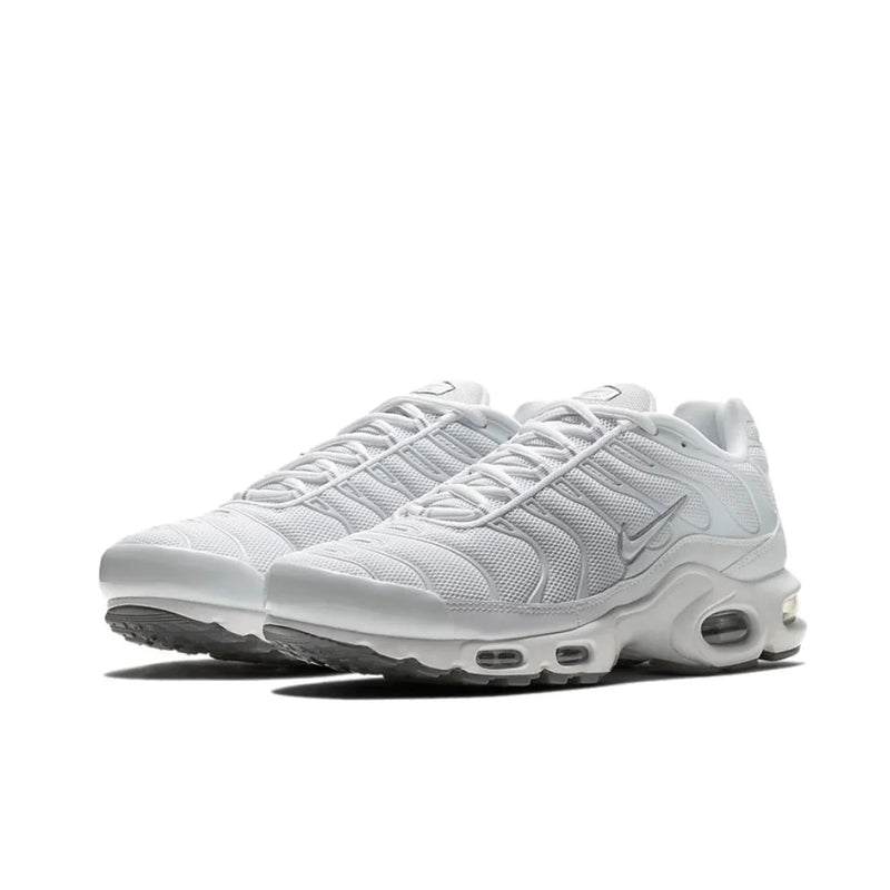 Nike Original Air Max Plus TN Retro Fashion Running Shoes Comfortable Wearable Casual Sneakers Men's and Women's White