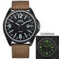 Military Mens Quartz Watch Black Dial Date Luxury Sport Wrist Watch Men'S Watches Watches For Men Smart Watches For Men