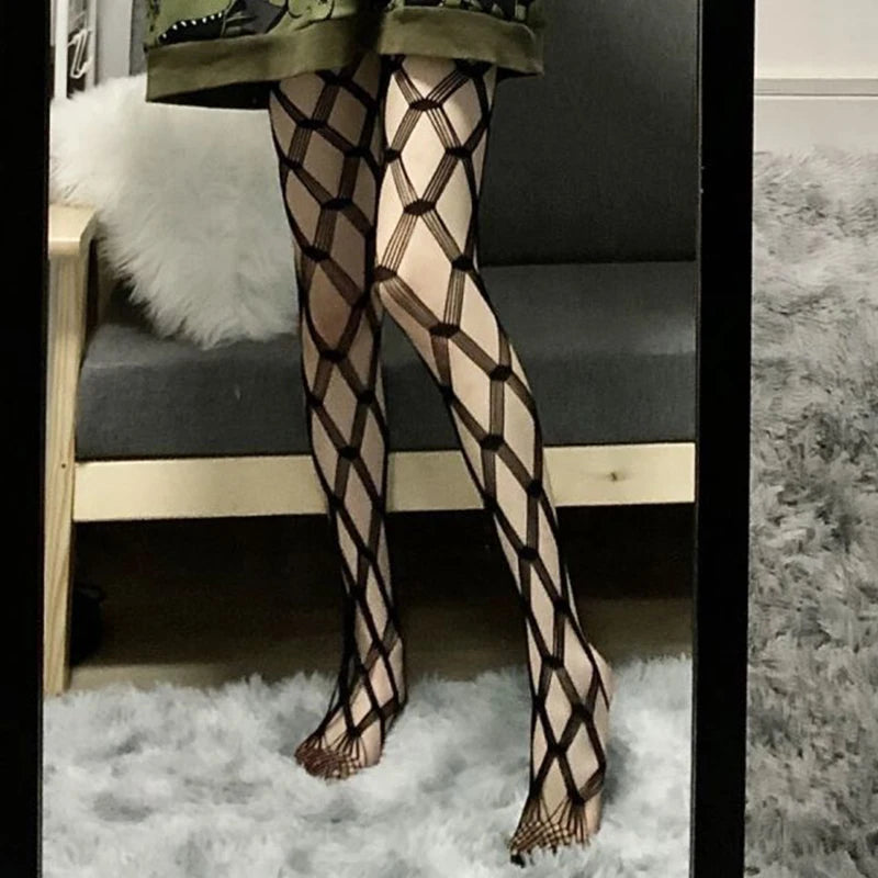 Hot sale sexy female long fishnet body stockings fish net pantyhose 27 styles mesh nylon tights lingerie high waist stockings