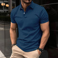 TIKI's Best-Selling Solid Color Men's POLO Shirt, Men's T-Shirt, Casual And Comfortable Office Men's Clothing, Camisas De Hombre