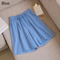 Women Cotton shorts Summer Casual Solid Cotton Linen shorts high waist loose shorts for girls Soft Cool female shorts