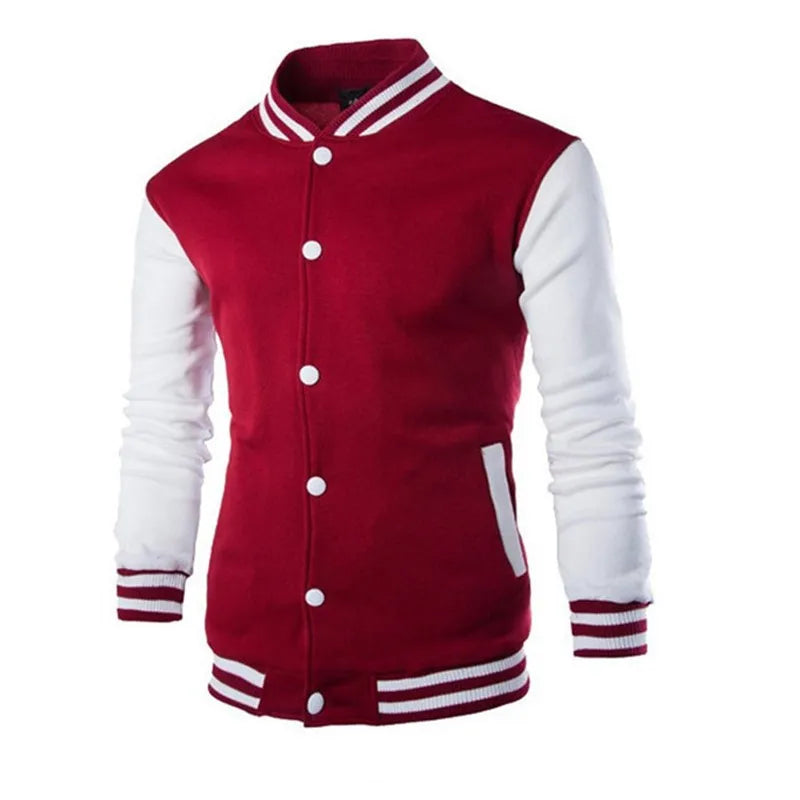 Mens Jacket Baseball Suit 2023 Hot Sale Four Seasons Fashion Coats University Varsity  Splicing Couple Casual Korean Clothes