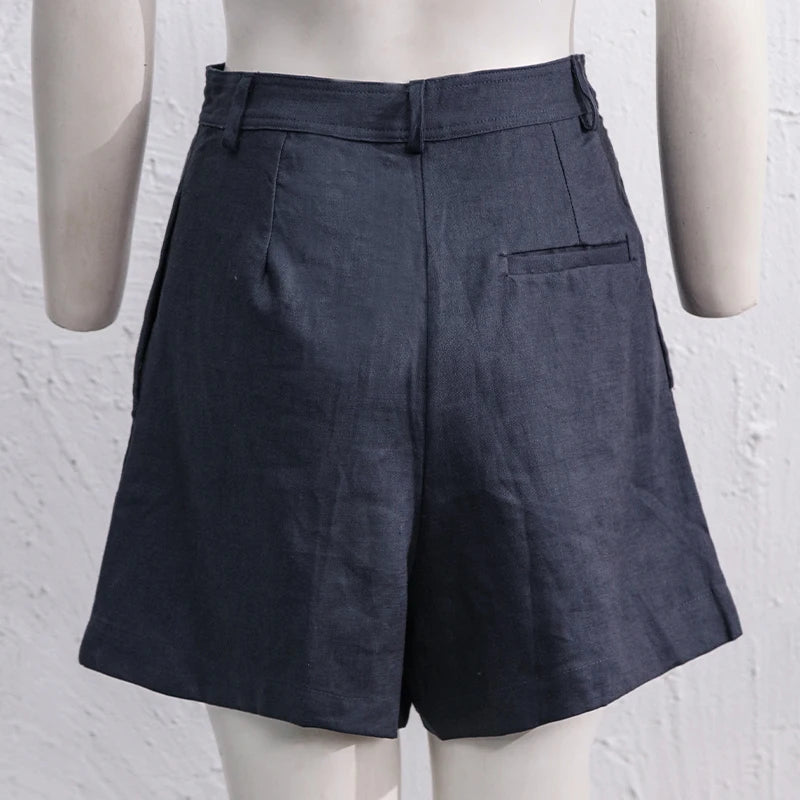 Short Feminino de linho