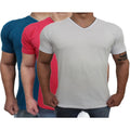 Kit 3 Men's T-Shirts V-collar Lisa Shirt Slim Cotton Premium